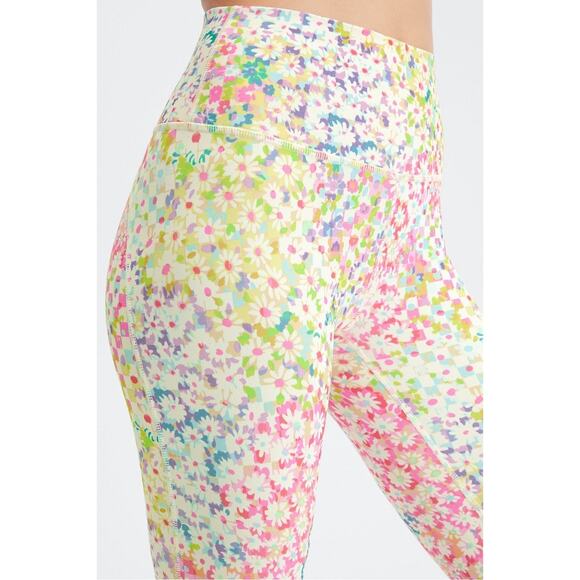 Fabletics Define PowerHold High-Waisted 7/8 Leggings in Patchwork Daisy Size XS - Picture 3 of 7